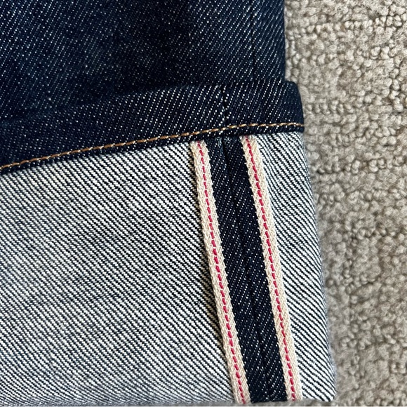 A.P.C. France Mens Petit Standard Japanese Selvedge Denim Jeans Sz 33 Raw Indigo - Picture 5 of 13